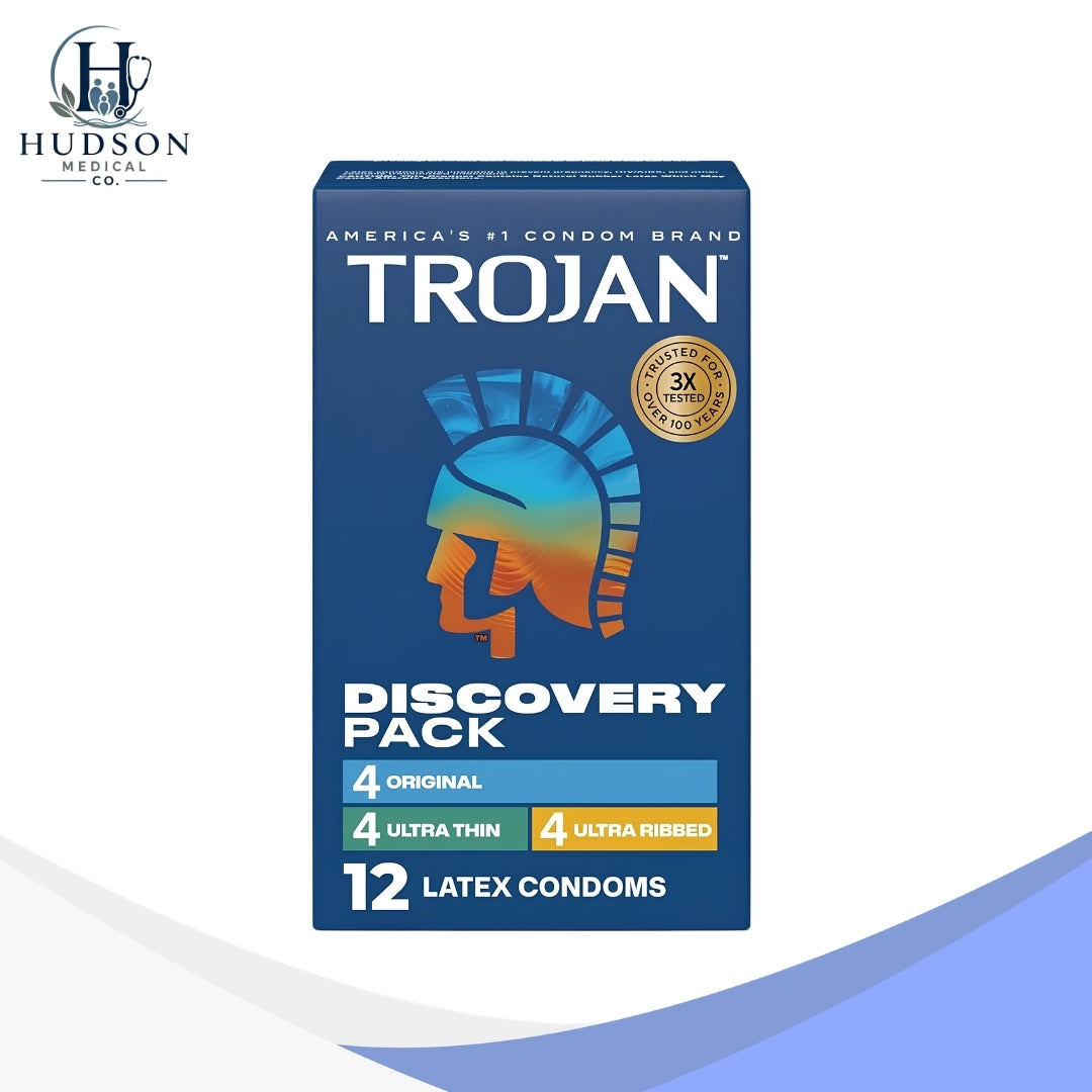 Trojan Discovery Pack Condoms |  12 Count Lubricated Latex Variety Pack
