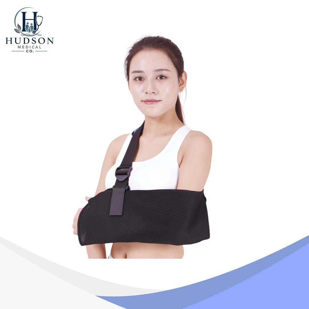 Adjustable Forearm Sling Support | Breathable Mesh Arm Sling with Soft Shoulder Pad and Thumb Loop