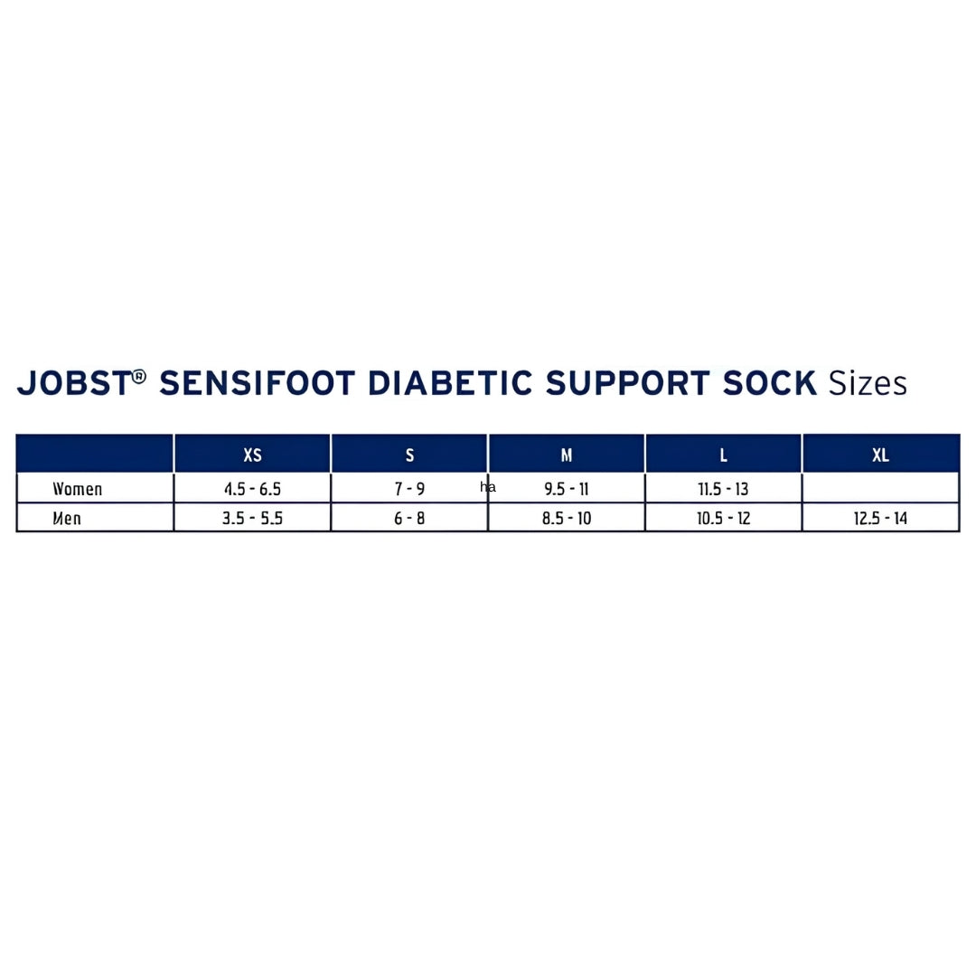 JOBST SensiFoot Diabetic Support Socks| Mild Compression, Unisex