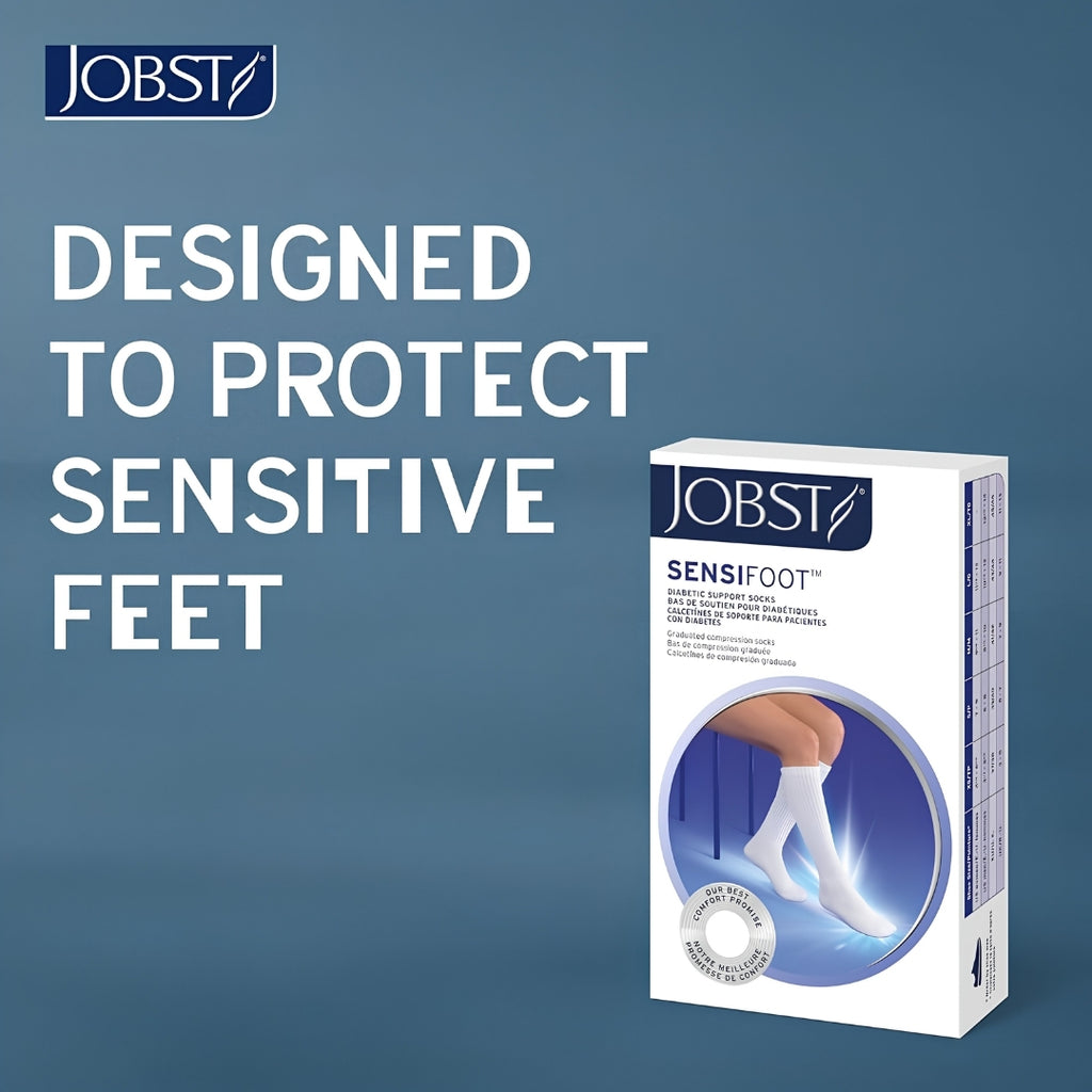 JOBST SensiFoot Diabetic Support Socks| Mild Compression, Unisex