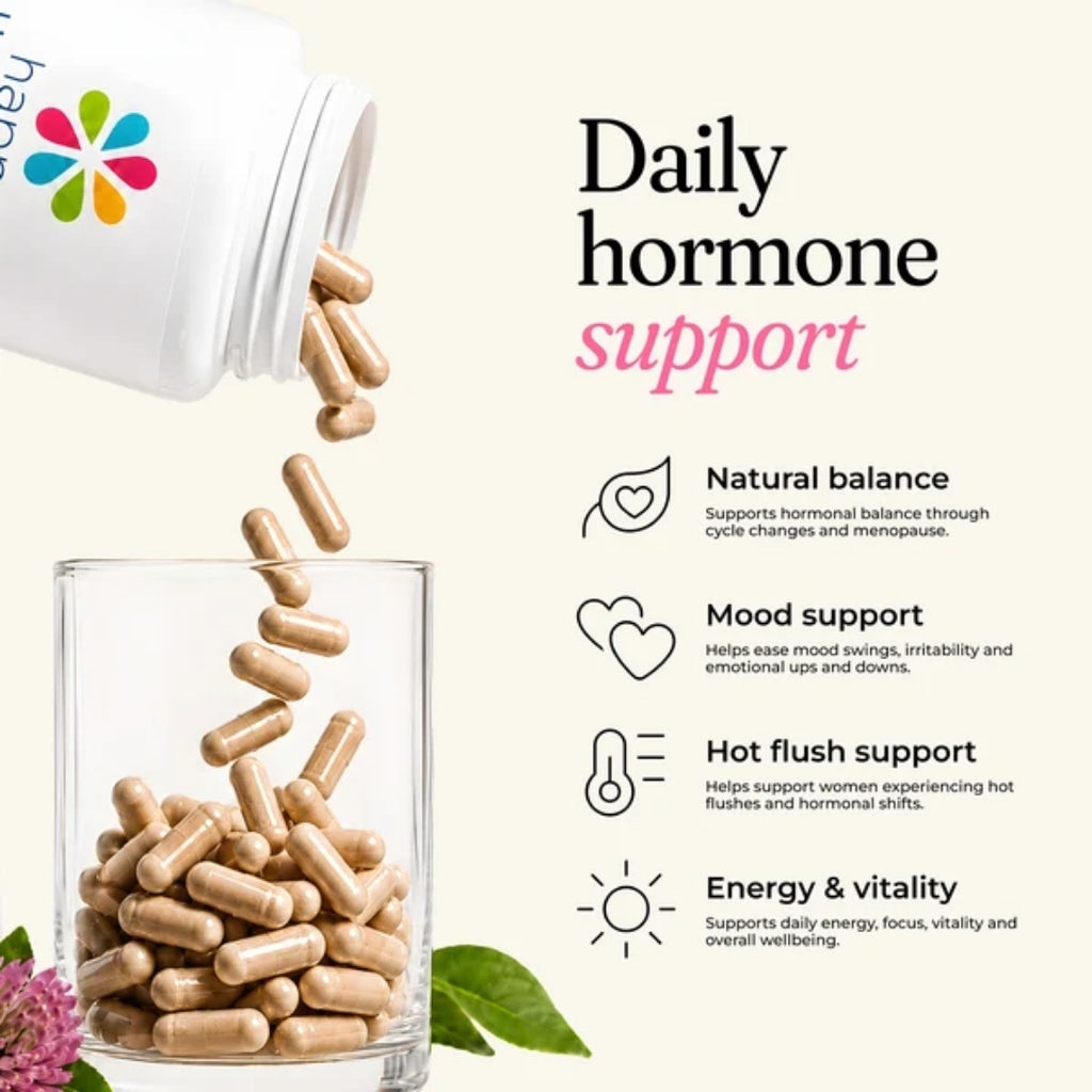 Happy Hormones Herbal Supplement Capsules | Proprietary Botanical Blend for Women's Wellness