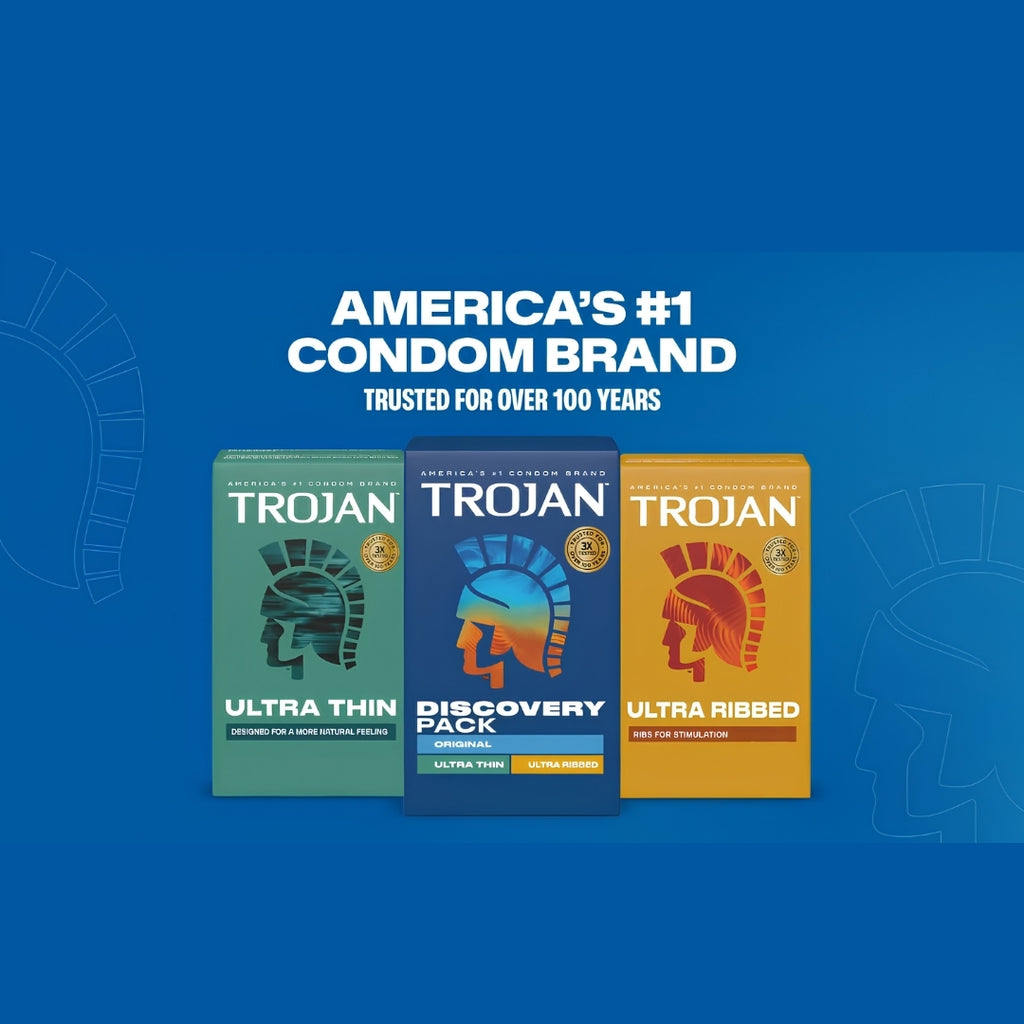 Trojan Discovery Pack Condoms |  12 Count Lubricated Latex Variety Pack