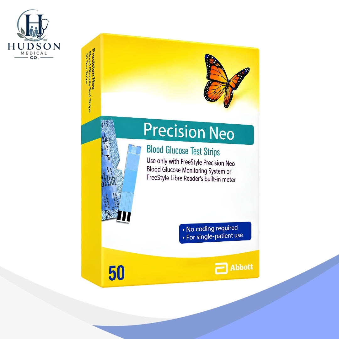 Generic Precision Neo Blood Glucose Test Strips 50 Strips (Pack of 2) White