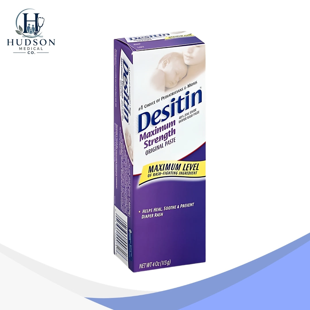 Desitin Maximum Strength Baby Diaper Rash Cream – 40% Zinc Oxide, 4 oz