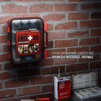 OSHA/ANSI First  Aid Kit On the Wall PIcture