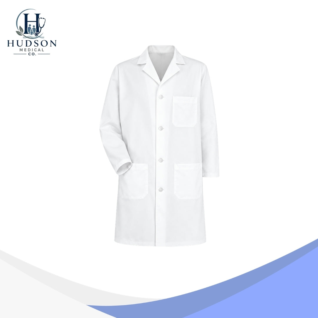 Classic White Lab Coat – Medium