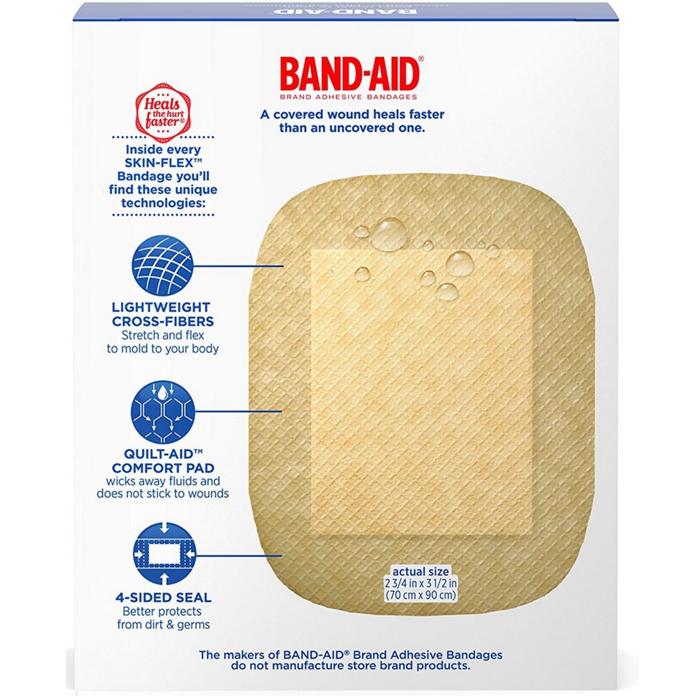 Band-Aid Brand Skin-Flex Adhesive Bandages | Extra Large