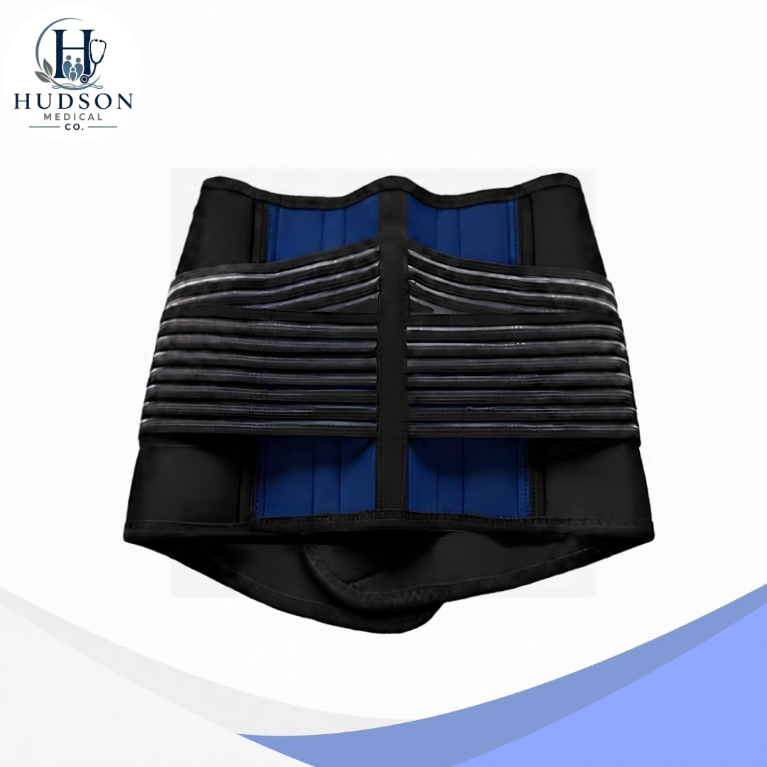 Neoprene Double Pull Lumbar Brace | Adjustable Lower Back Support Belt for Men & Women