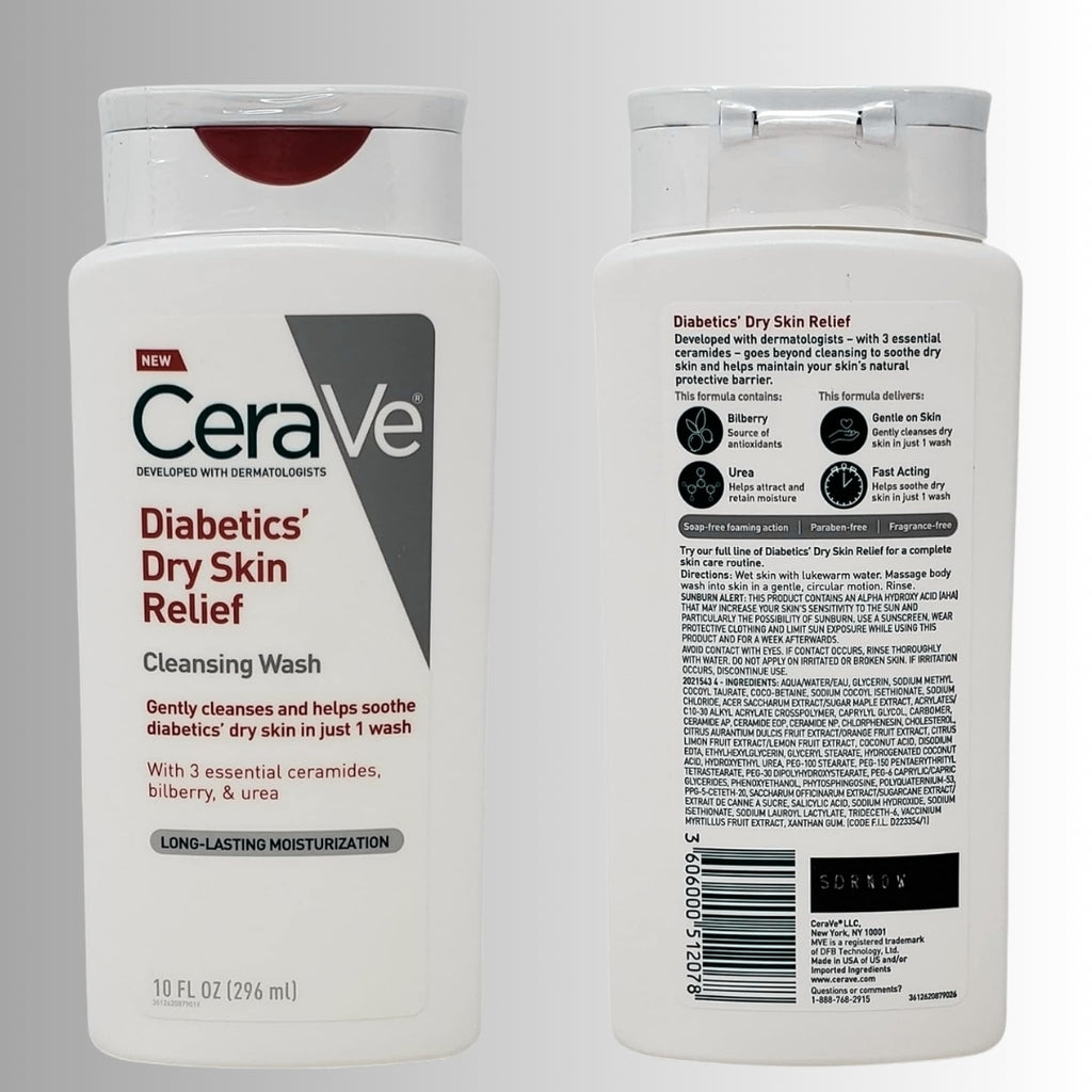 CeraVe Diabetics’ Dry Skin Relief Moisturizing Cream – 8 oz