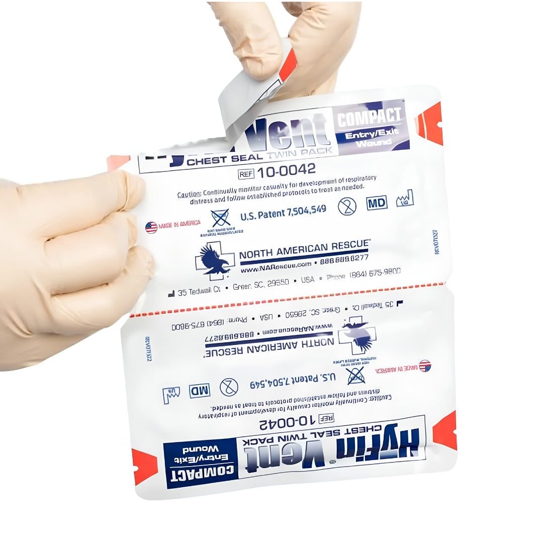 HyFin® Vent Compact Chest Seal Twin Pack – North American Rescue