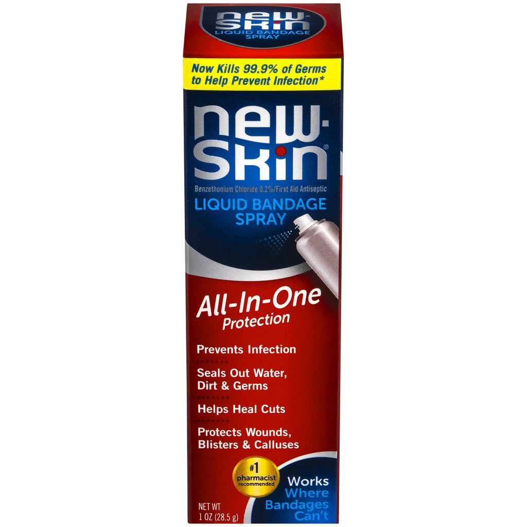 New-Skin Liquid Bandage Spray  |  Waterproof Protective Barrier for Minor Cuts, Scrapes, and Abrasions