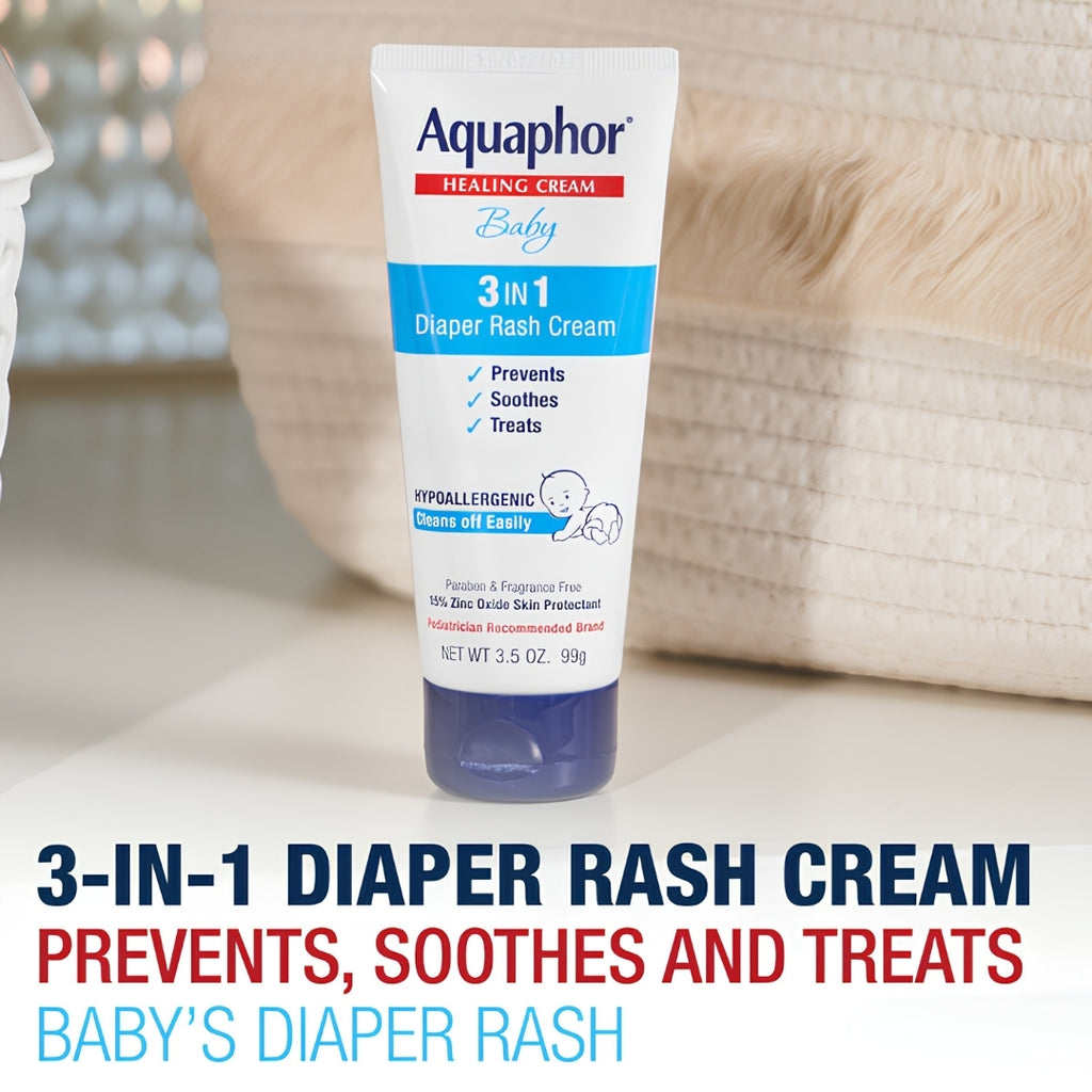 Aquaphor Healing Cream, Baby 3 In 1 Diaper Rash