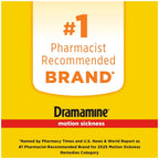 Dramamine® 50 mg Orange Travel Size Chewable Tablet 4-Pack x 6 EA
