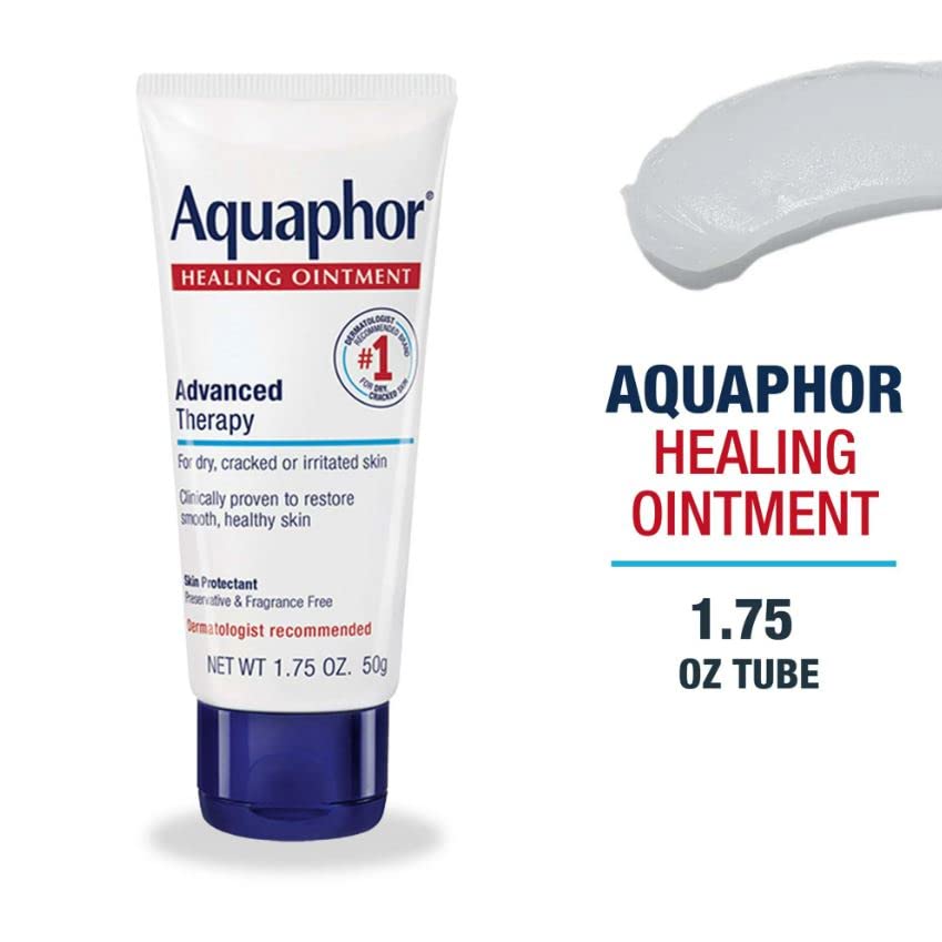 Aquaphor Healing Ointment Multi-Purpose Skin Protectant for Dry Skin, Chapped Lips & Cracked Hands