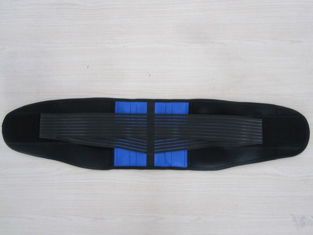 Deluxe double pull neoprene lumbar support belt lower back support brace exercise belt 9 sizes from S to 6XL