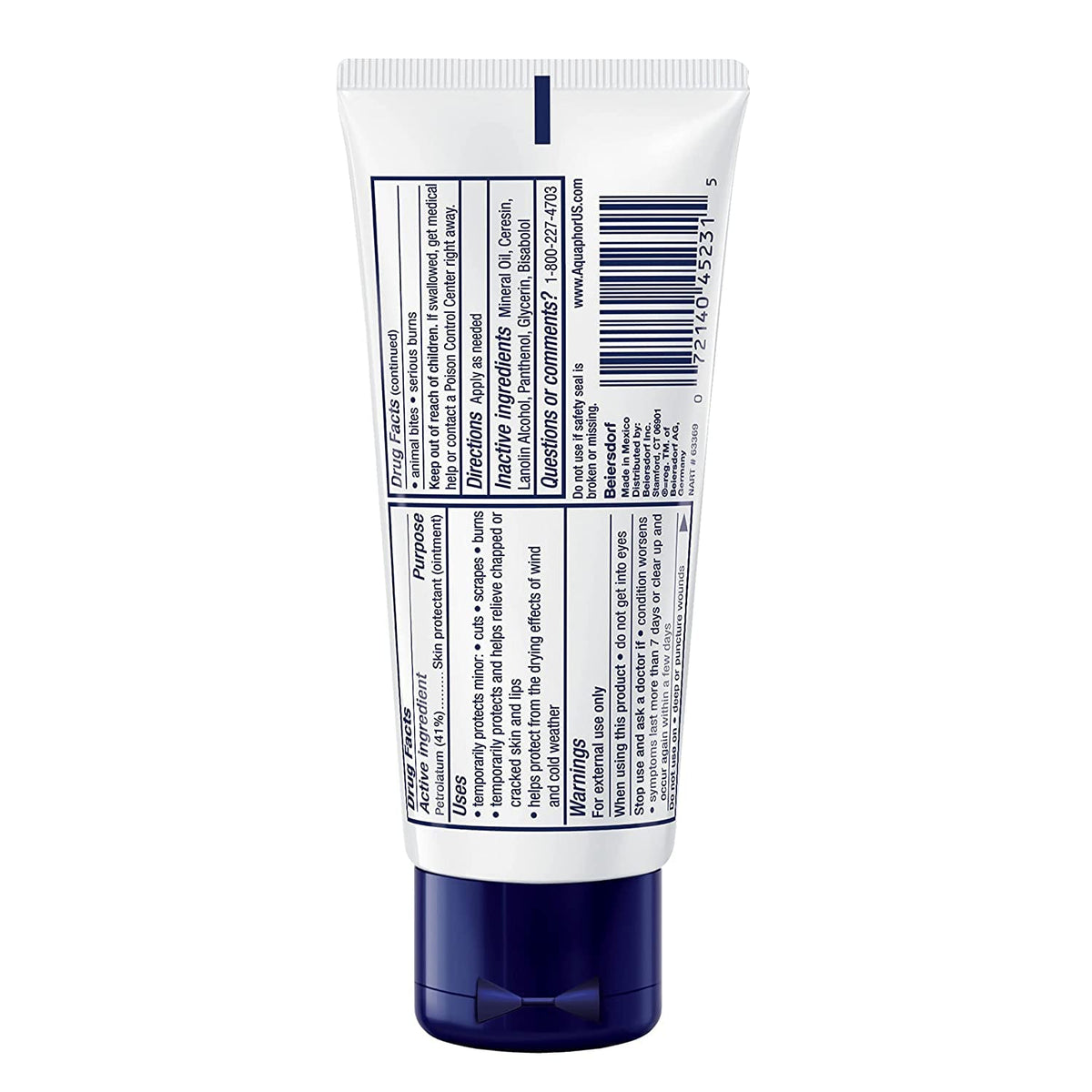 Aquaphor Healing Ointment Multi-Purpose Skin Protectant for Dry Skin, Chapped Lips & Cracked Hands