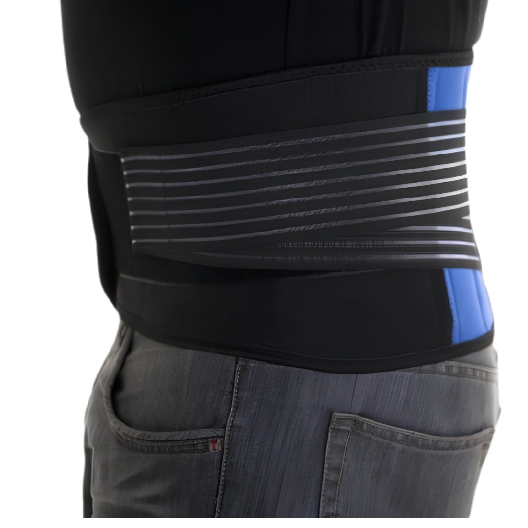 Neoprene Double Pull Lumbar Brace | Adjustable Lower Back Support Belt for Men & Women