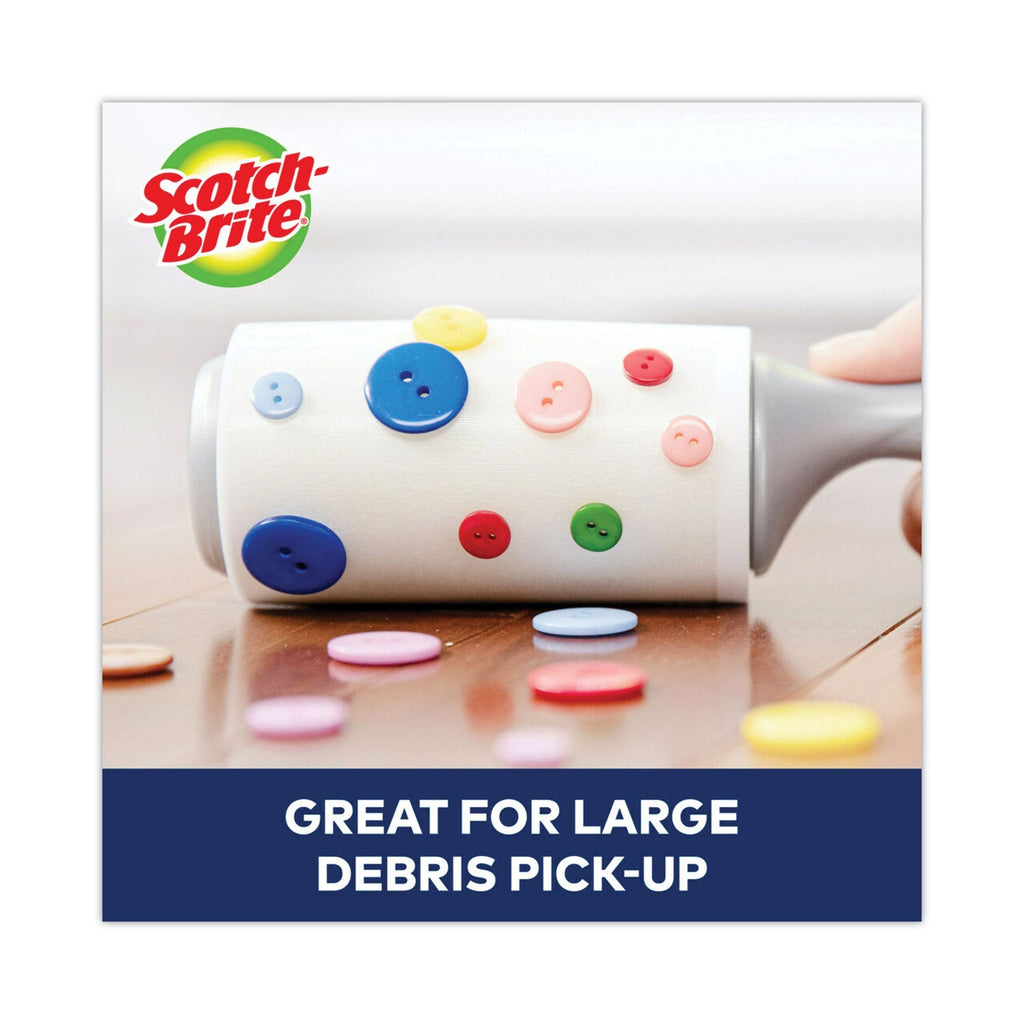 Scotch-Brite Lint Roller, Extra Sticky, Heavy-Duty Handlle, 48 Sheets/Roll