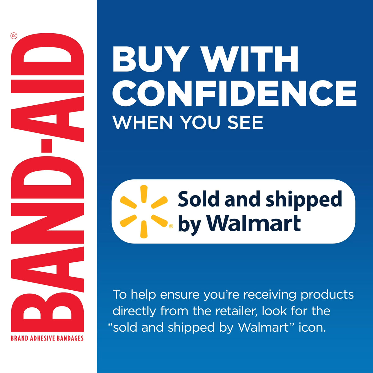 Band-Aid Brand Flexible Fabric Adhesive Bandages | Assorted Sizes, 100 Count