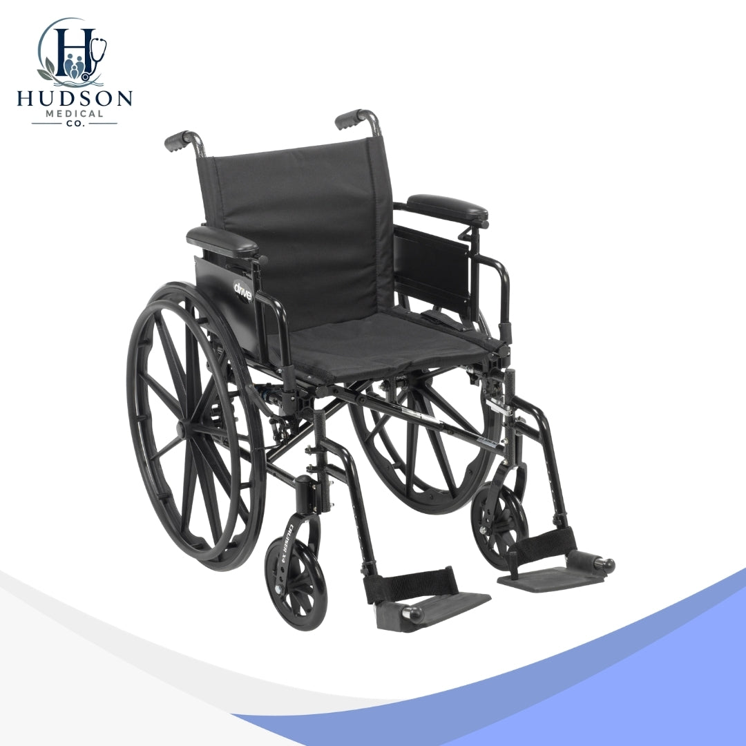 Drive Medical Cruiser X4 Lightweight Wheelchair – 20" Seat (Model CX420ADDA-SF)