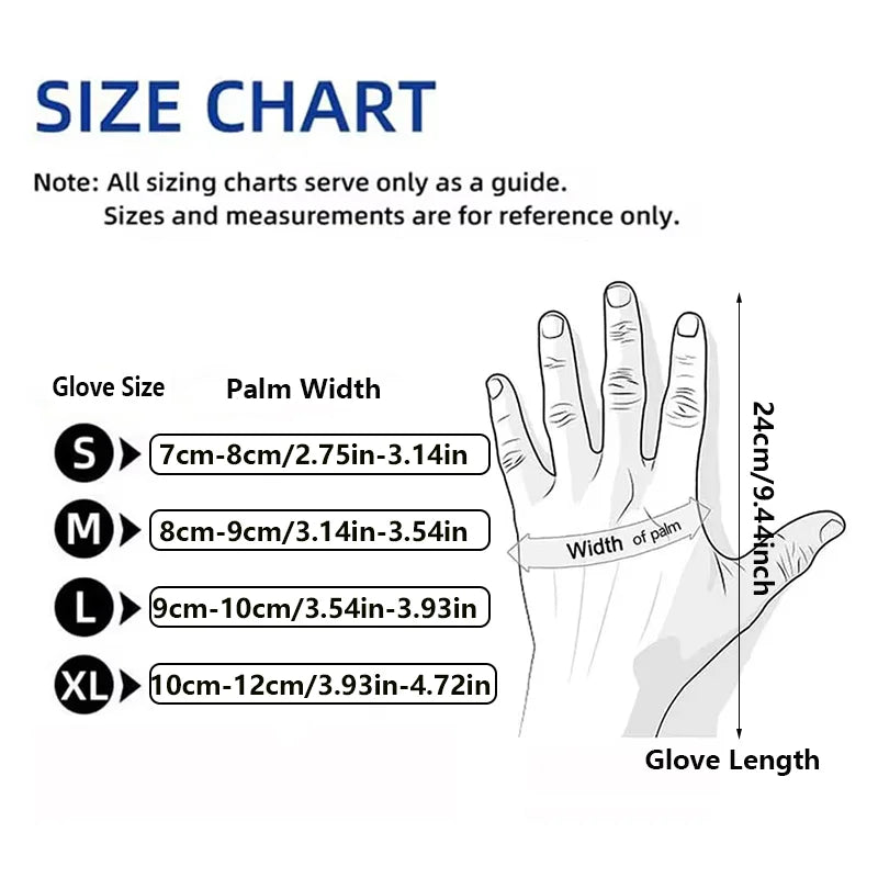  Disposable Black Nitrile Gloves 