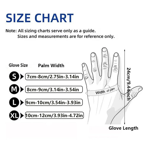  Disposable Black Nitrile Gloves 