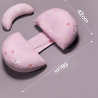 U-Shaped Pregnancy Pillow Pink Elk
