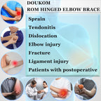 Hinged ROM Elbow Brace Pain