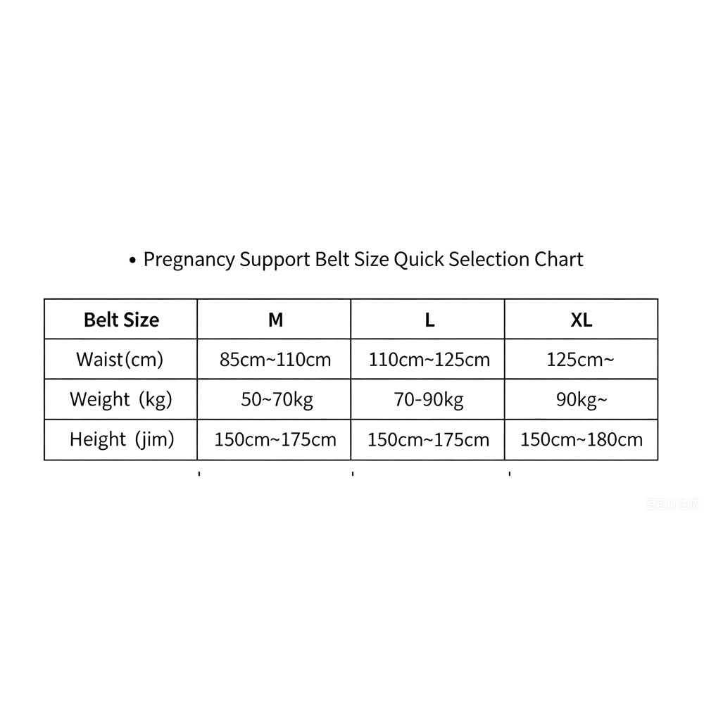 Maternity Support Belt - Size
