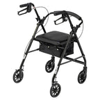 Rollator Rolling Walker with 6" Wheels Back Side
