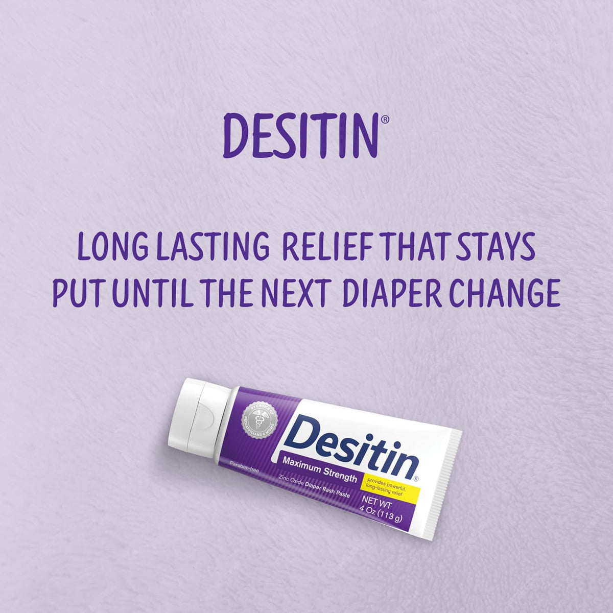 Desitin Maximum Strength Baby Diaper Rash Cream – 40% Zinc Oxide, 4.8 oz