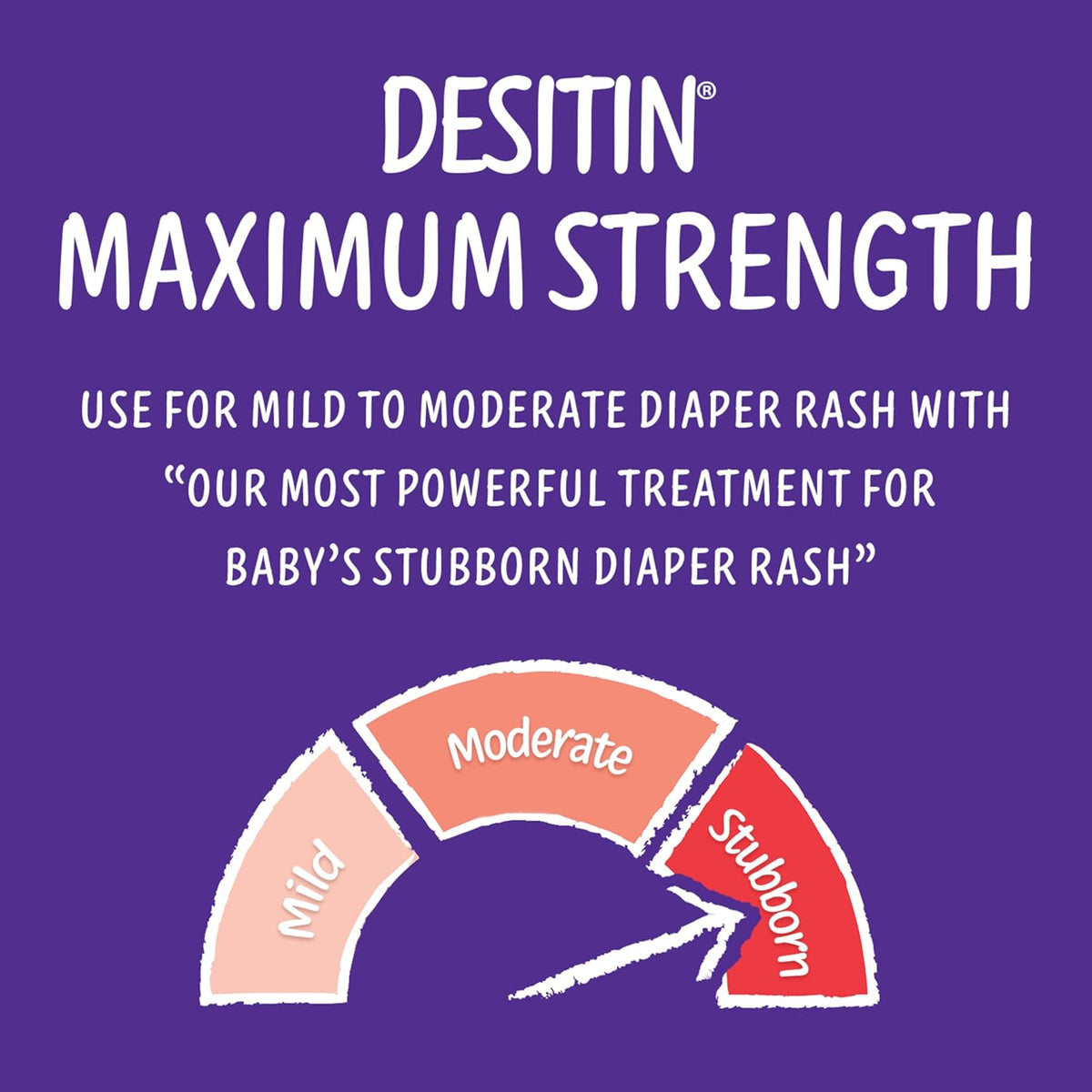 Desitin Maximum Strength Baby Diaper Rash Cream – 40% Zinc Oxide, 4.8 oz