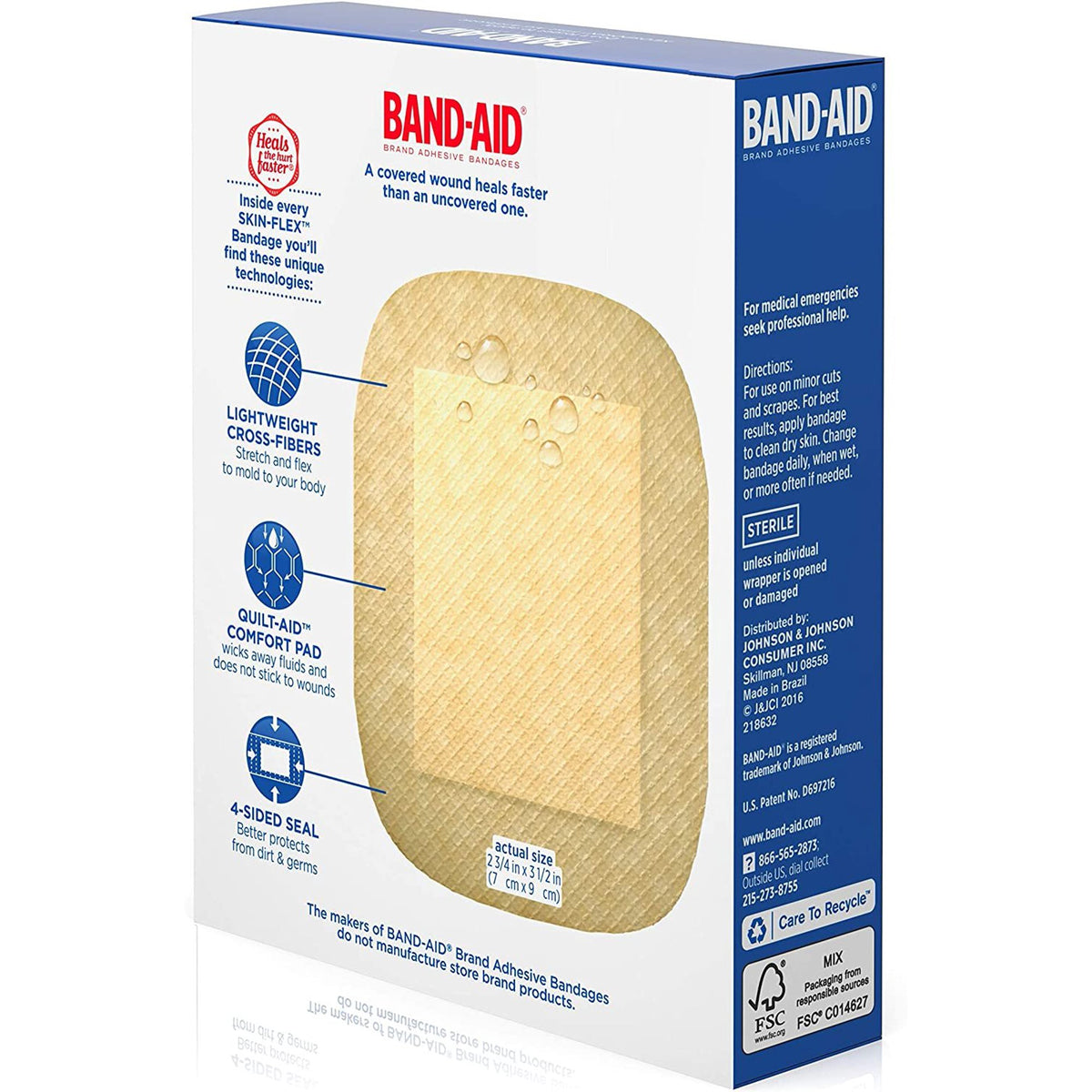 Band-Aid Brand Skin-Flex Adhesive Bandages | Extra Large