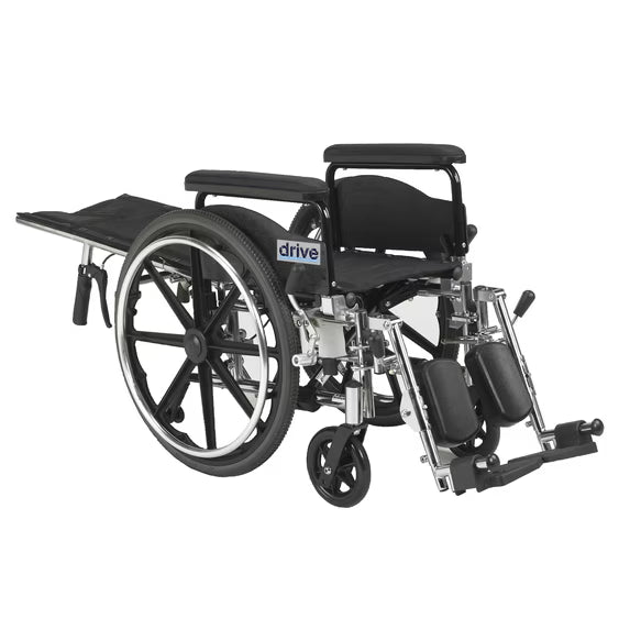 Viper Plus GT Full Reclining Wheelchair| Detachable Full Arms, 18" Seat