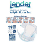 Jender Adult Diapers with Waist Bands Small 30 Count