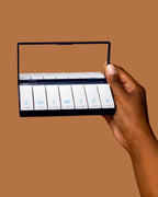 Navy Blue Pill Box Inside with Mirror